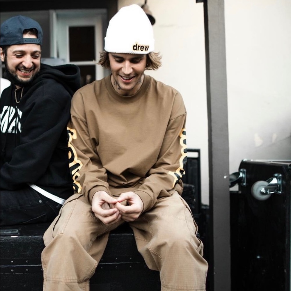 drew house beanie - white